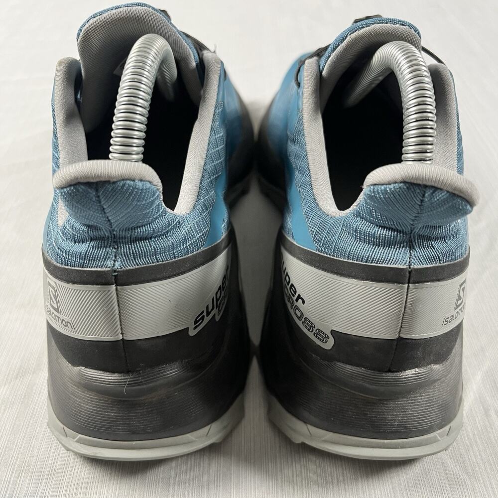 Salomon Supercross Women’s Size 7.5 Blue Trail Sneakers Running Shoes 409306 - Picture 4 of 7